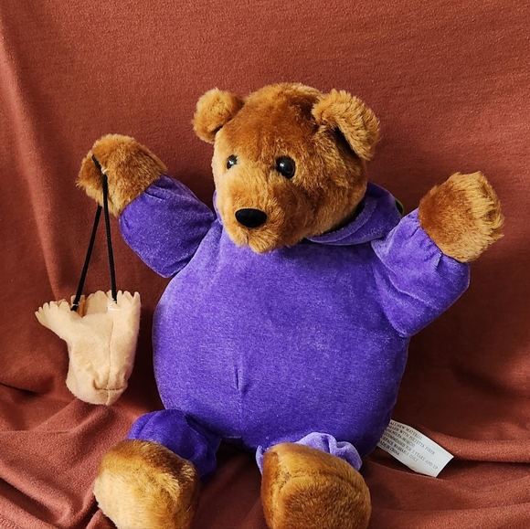 Blueberry Sugar Plum Bear with Basket Plush 11" - Picture 4 of 5